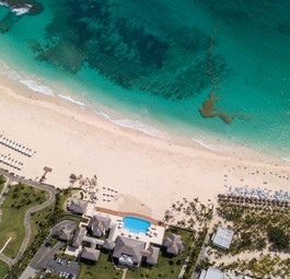 Punta Cana aus der Luft: Wieder ab Düsseldorf erreichbar.