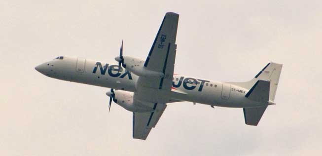 Die SE-MEX von Nextjet: Die BAE ATP fliegt inzwischen wieder.