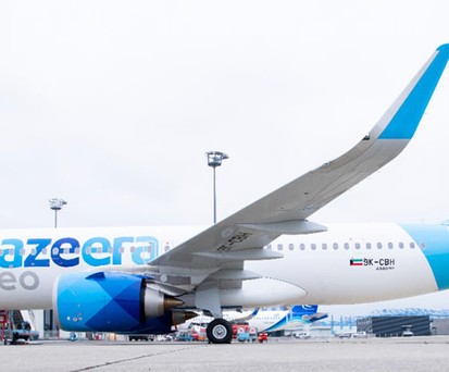 Airbus A320 Neo von Jazeera Airways: Sorgte für Abfangaktion.