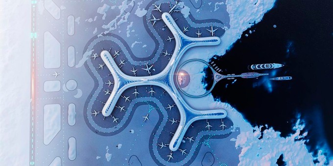 Die Geometrie des Terminals sei so optimiert, das Menschen und Güter schnell aus- und eingeladen werden können, heiß† es von GAS Architectures.