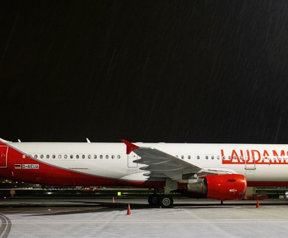 Der Airbus A321 vor seiner Abreise nach Asien: Umbau in Singapur.