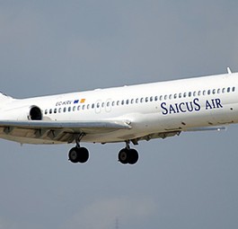 MD-87 von Saicus Air: Steht in seit Jahren in Madrid.