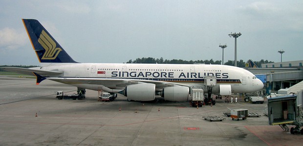 A380 von Singapore Airlines: Wird in Singapur untersucht.