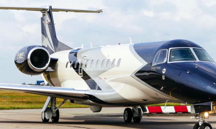 Air Hamburg's Embraer Legacy 650E: the last newbie.