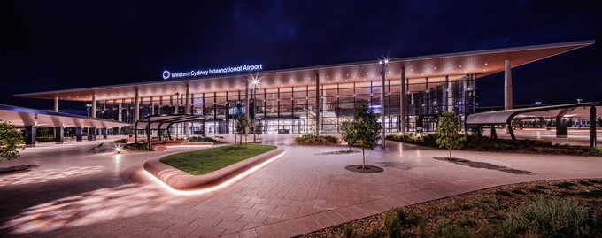 western sydney airport terminal fertig  Terminal External Arrivals5 Credit-Trevor Mein 2025