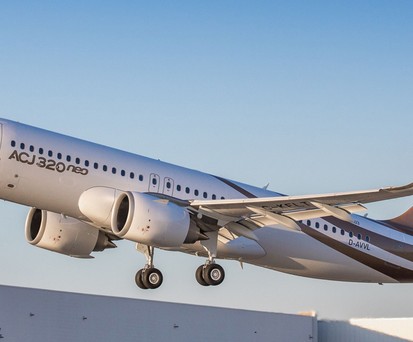 Airbus ACJ 320 Neo (hier beim Erstflug 2018): Ein Exemplar wurde im Mai bestellt.
