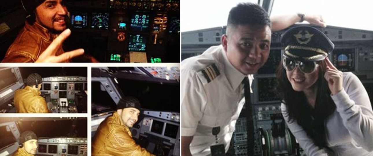 Brasilianischer Popstar und vietnamesisches Model im Cockpit: Besuche mit Folgen.