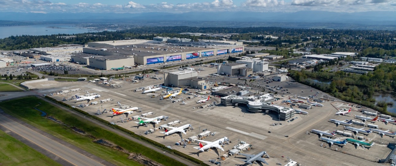 Boeing-Werk Everett: Hier war noch etwas los.