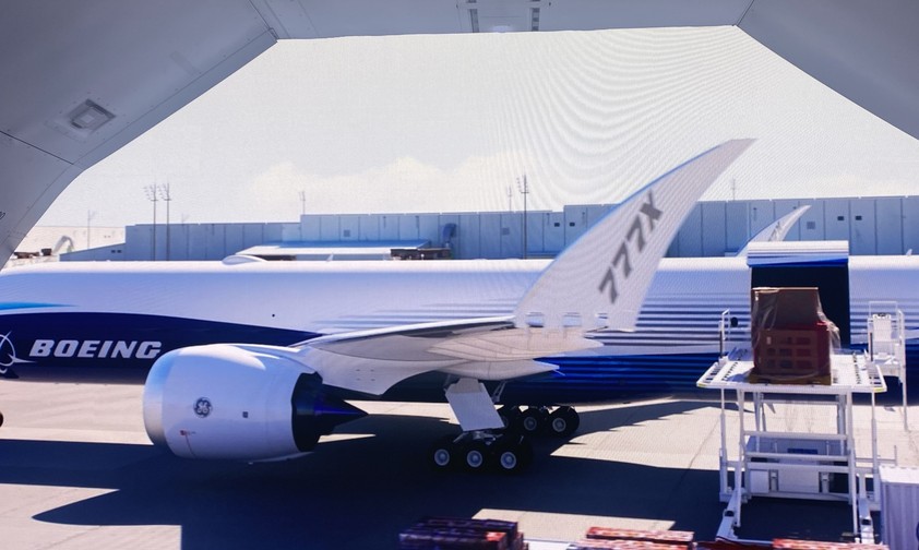 paris air show boeing 777 8f visualisierung
