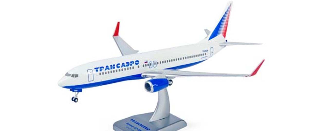 Modell einer Boeing 737 von Transaero: Die Fluglinie reduziert die Flotte.