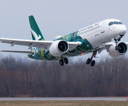 Der erste Airbus A220-300 von Qantas hebt in Montreal-Mirabel zum Erstflug ab: Der Jet ...