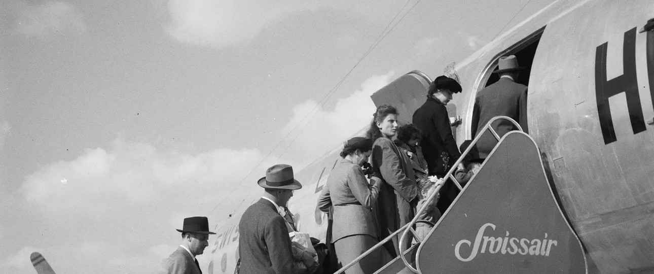 Erstflug am 14. Juni 1948: Der Flughafen Zürich ist in Betrieb.