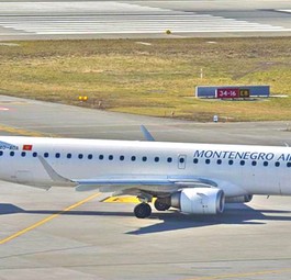 Embraer 195 von Montenegro Airlines: Die Konkurrenz könnte mit Airbus abheben.