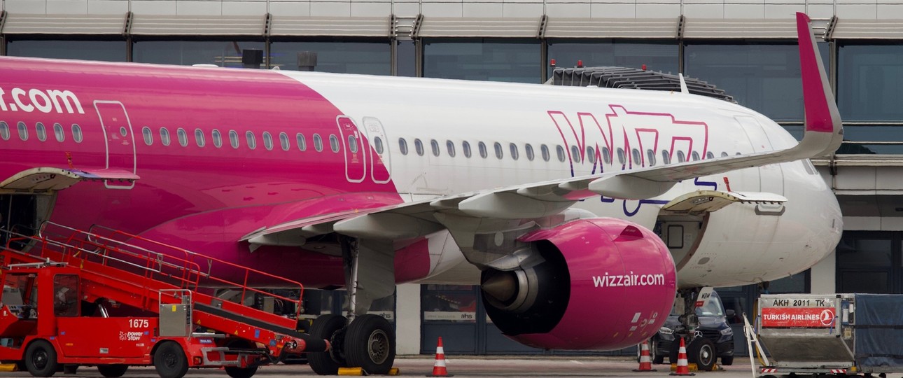 Flugzeug von Wizz Air: Auszeichnung für besonders kurze Turnaround-Zeiten.