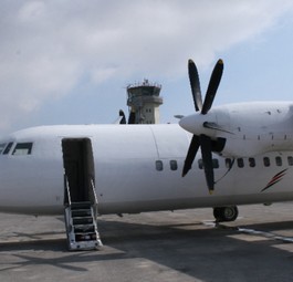 Fokker 50 von Palestinian Airlines: Werden nicht mehr gebraucht.