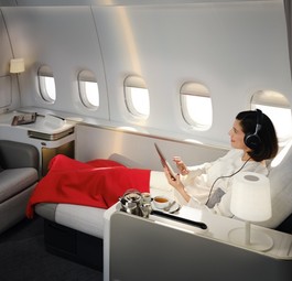 Die neue First-Class-Suite bietet 3,5 Quadratmeter Wohnfläche.