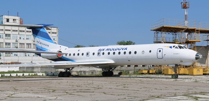 Eine ehemalige Maschine von Air Moldova.