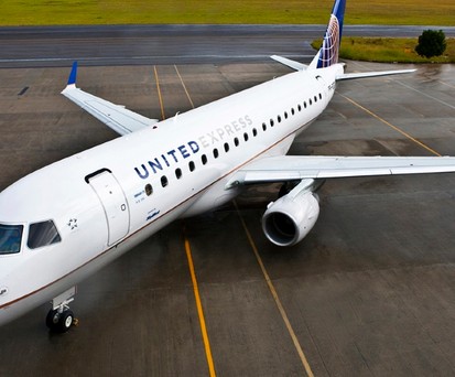 Embraer E175 von United Express: Bald mit weniger Passagieren unterwegs.