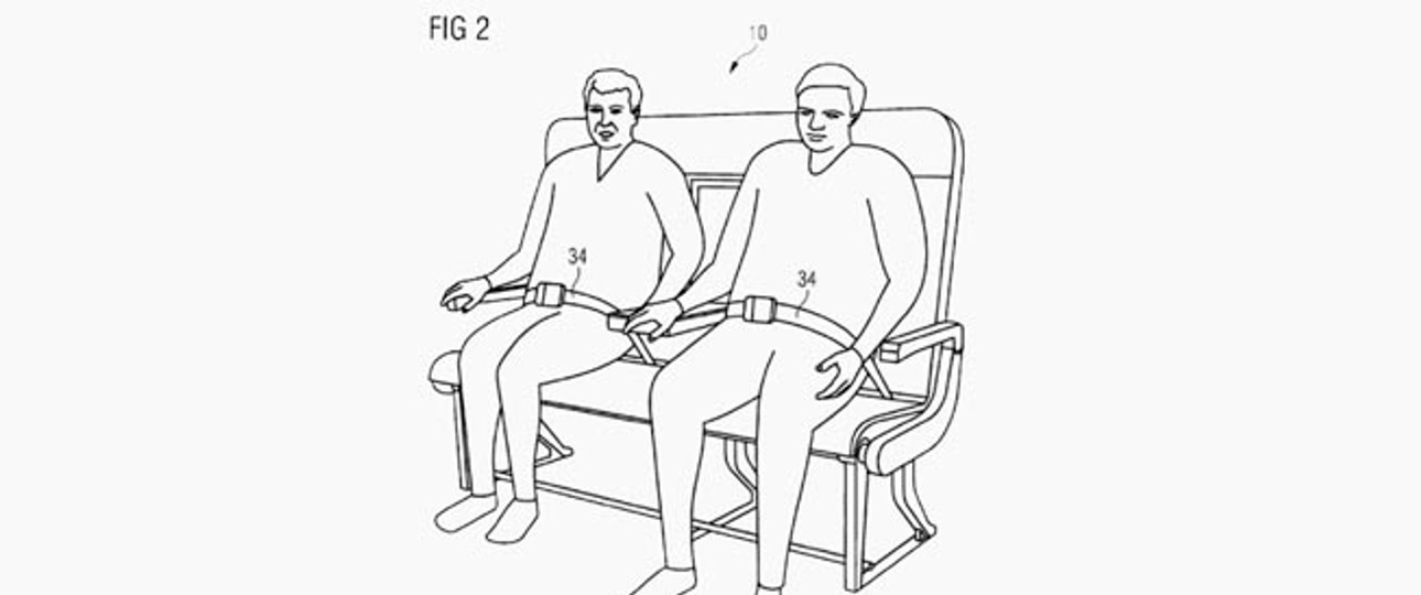 So stellt sich Airbus die Bänke vor. Hier zu sehen: Die Variante für füllige Passagiere.
