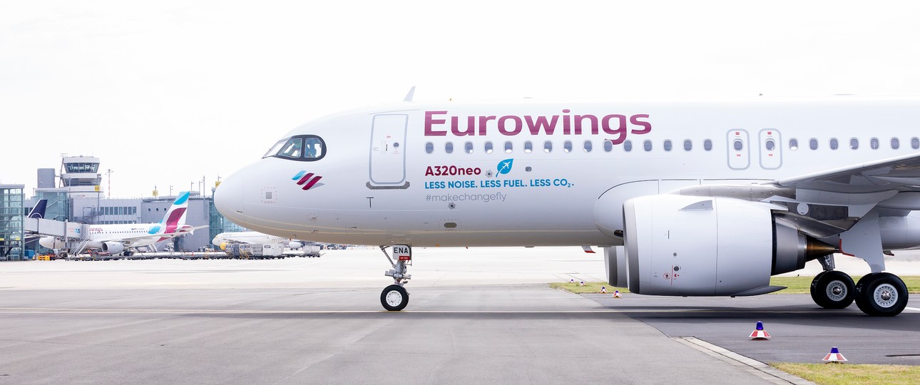 Airbus A320 Neo von Eurowings: Die Dubai-Flüge sind gut nachgefragt.