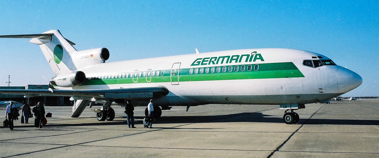 Boeing 727 in den Farben von Germania: Nach 41 Jahren war 2019 Schluss.