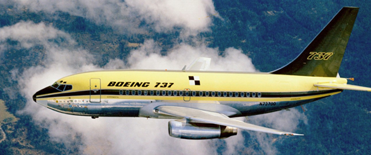 Das erste Model 737-100 wurde im Volksmund wegen der etwas unvorteilhaften Form mitunter auch «schwangere Bergente» genannt. Heute gilt das Design bereits als klassisch.