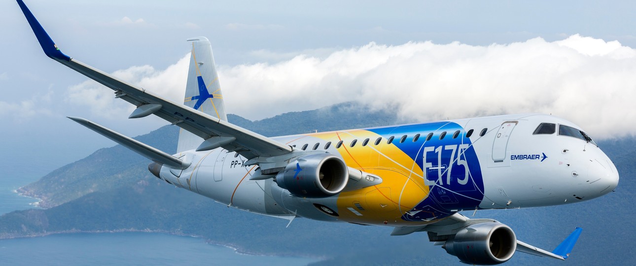 Embraer E175: Wird künftig auch in Indien gebaut.