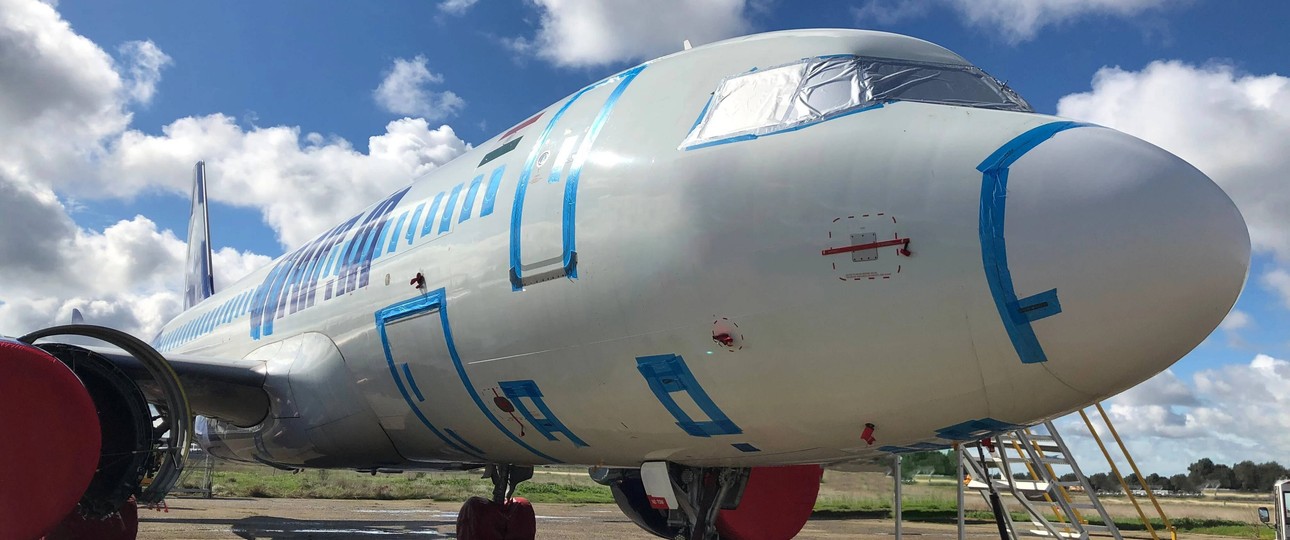 Airbus A320 Neo: Das von Unical Aviation veröffentlichte Bild zeigt Flugzeuge in der Lackierung der indischen Airline Go First.