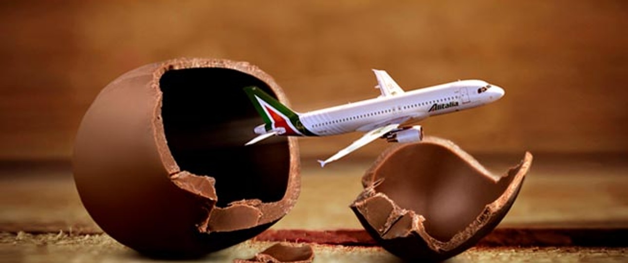 Überraschungsei: Alitalia scheint wieder einmal gerettet zu worden sein.