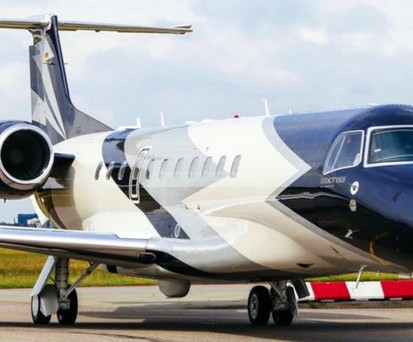Air Hamburg's Embraer Legacy 650E: the last newbie.
