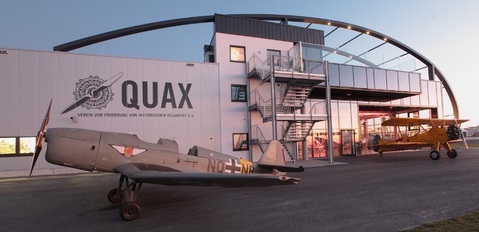 ... im Jahr 2020 ein neues Zuhause im Hangar des Vereins Quax am Flughafen Paderborn/Lippstadt.