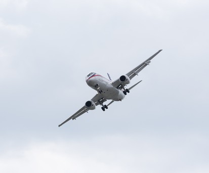 Superjet im Flug: Wird russischer.