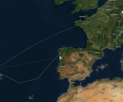 Lufthansa-Flug LH 1548 kam erst nicht in Ponta Delgada an - und dann auch nicht in Frankfurt.