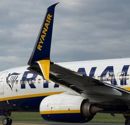 Boeing 737 Max von Ryanair: Ohne Internet unterwegs.