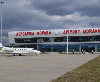 Flughafen Kraljevo: Nichts los.