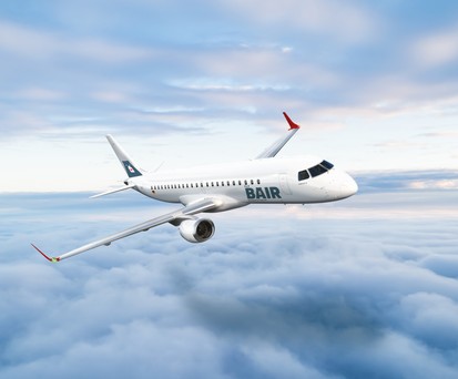 Skizze eines Fliegers von Flybair: Aus den großen Plänen wurde nichts.