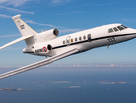 Falcon 50 der französischen Marine: Ein Flugzeug des Typs soll eine Yacht in Schwierigkeiten gebracht haben.