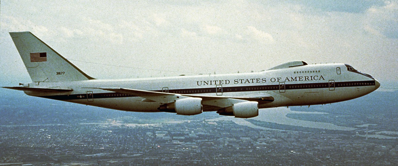 Boeing 747 mit speziellem Auftrage: Die E-4B der US Air Force.