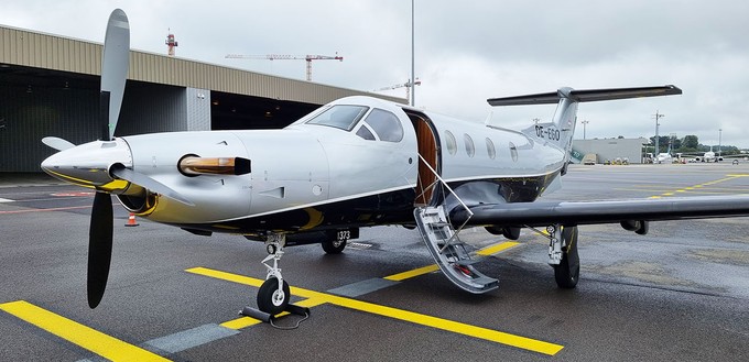 Ankunft in Luxemburg: Lygg verwendet das Terminal für Privatflugzeuge.