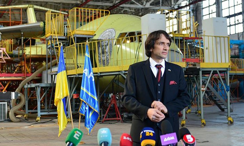 Antonov-Chef Alexander Los: Stolz auf die Wiederaufnahme der Produktion.