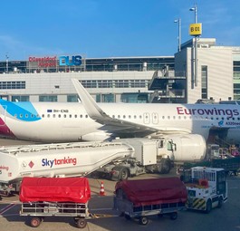 Die 9H-ENB am 12. Mai 2024 am Flughafen Düsseldorf: Ein Airbus A320 Neo.