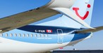 Boeing 737-800 from Tuifly: Rented out to Canada in German winter.