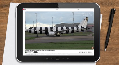 condor airbus a320 eintracht frankfurt tablet