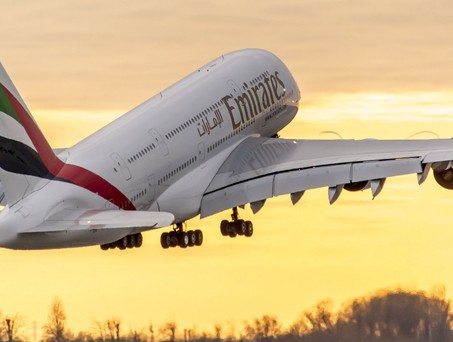 Airbus A380 von Emirates: Die Golfairline fliegt mit United im Codeshare.