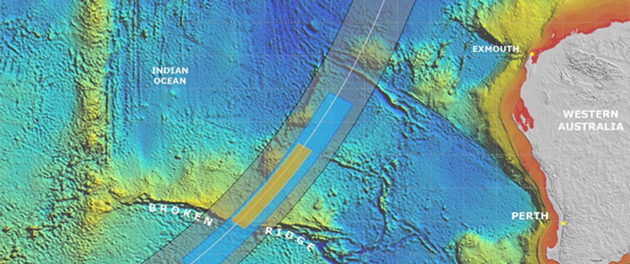 Suchbereich von MH370: Im Mai soll die Suche beendet werden.