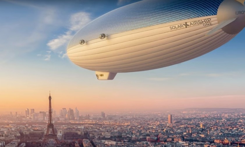 Eine Animation des Solar Airship One: 2026 soll die Welt in 20 Tagen umrunden.