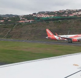 Easyjet-Flugzeug in Funchal: In diesem Fall glückte die Landung.