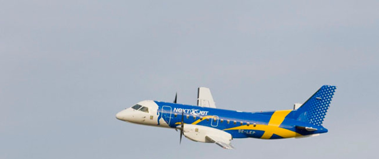 Saab 340 von Nextjet: Die Fluglinie will bald wieder in der Luft sein.