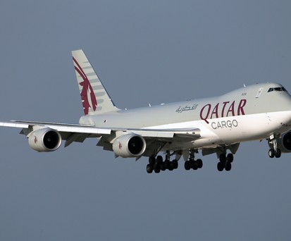 Eine von zwei Boeing  747-8F von Qatar Cargo: Die Flugzeuge verlassen in diesem Jahr die Flotte.