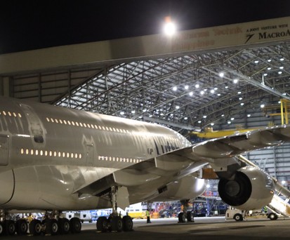 Airbus A380 bei Lufthansa Technik in Manila: Bald mehr Kapazität.